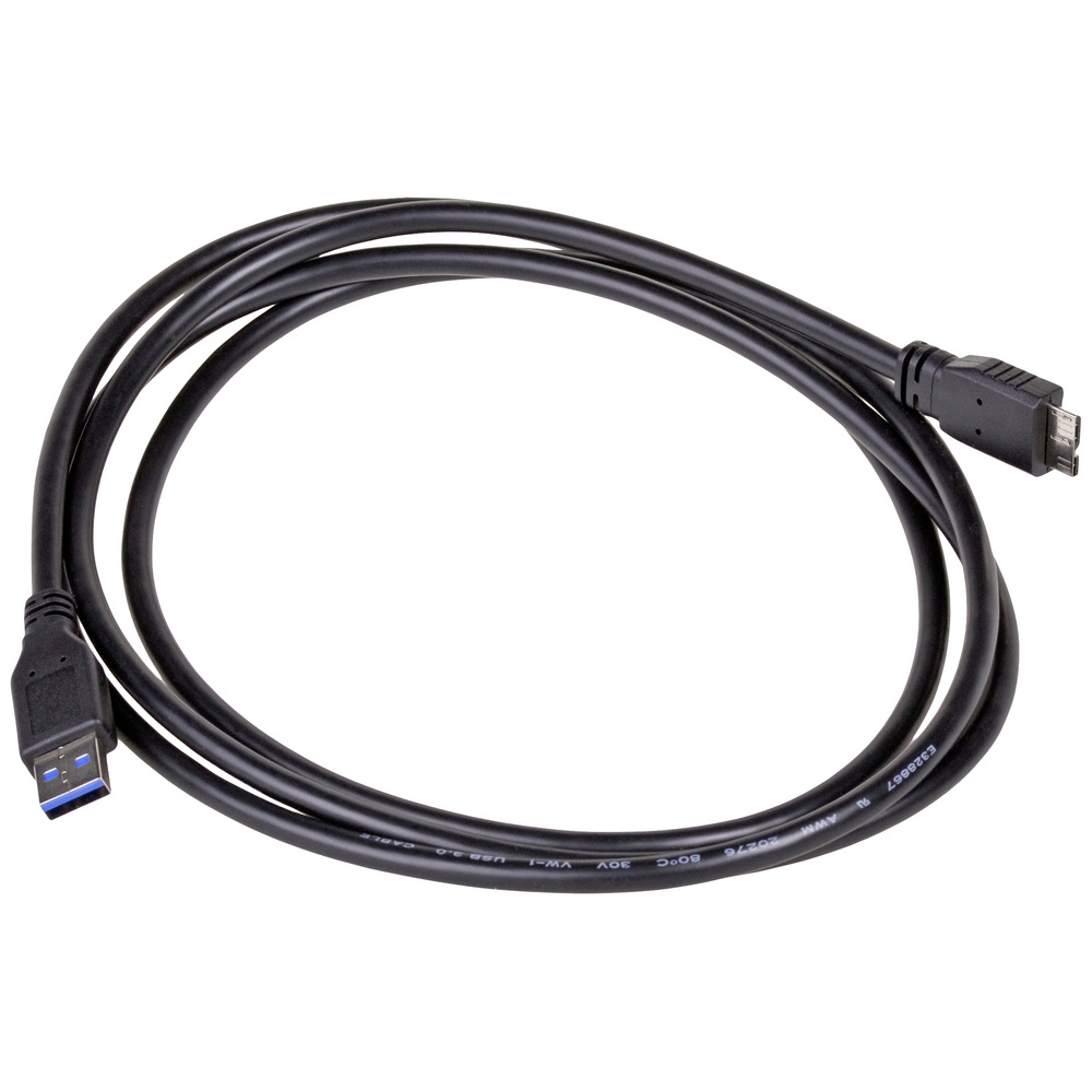 Akyga Schwarz Usb-Kabel Usb-A Stecker, Usb-Micro-B 3.0 Stecker 1.80 M Ak-Usb-13