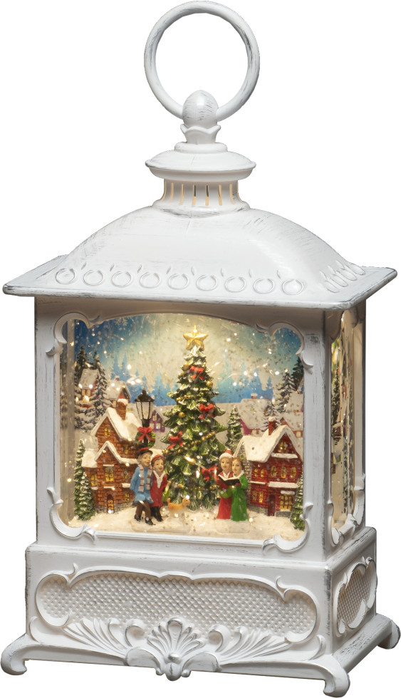 Konstsmide LED Wasserlaterne weiß Weihnachtsmarkt 13,5cm x 8,5cm x 25cm - Image 4
