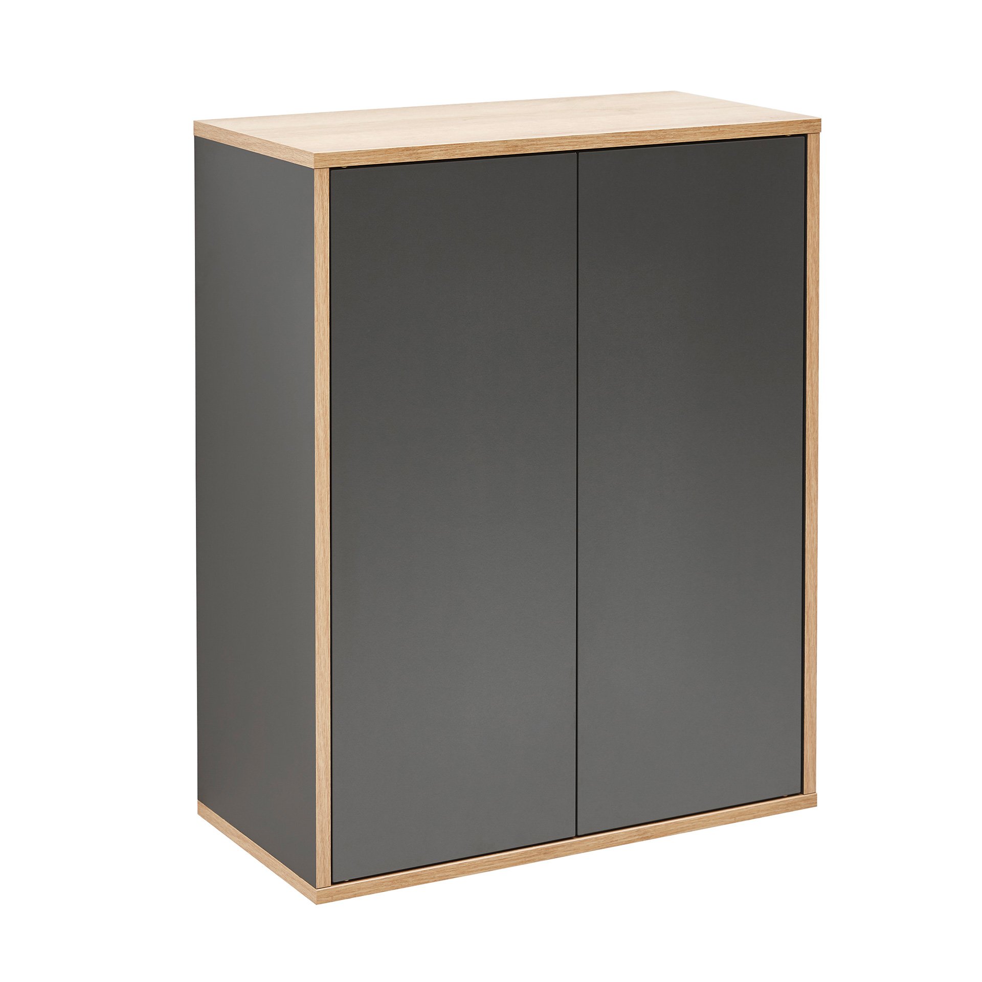 Finn Doppel-midischrank 60cm - Anthrazit - Fackelmann