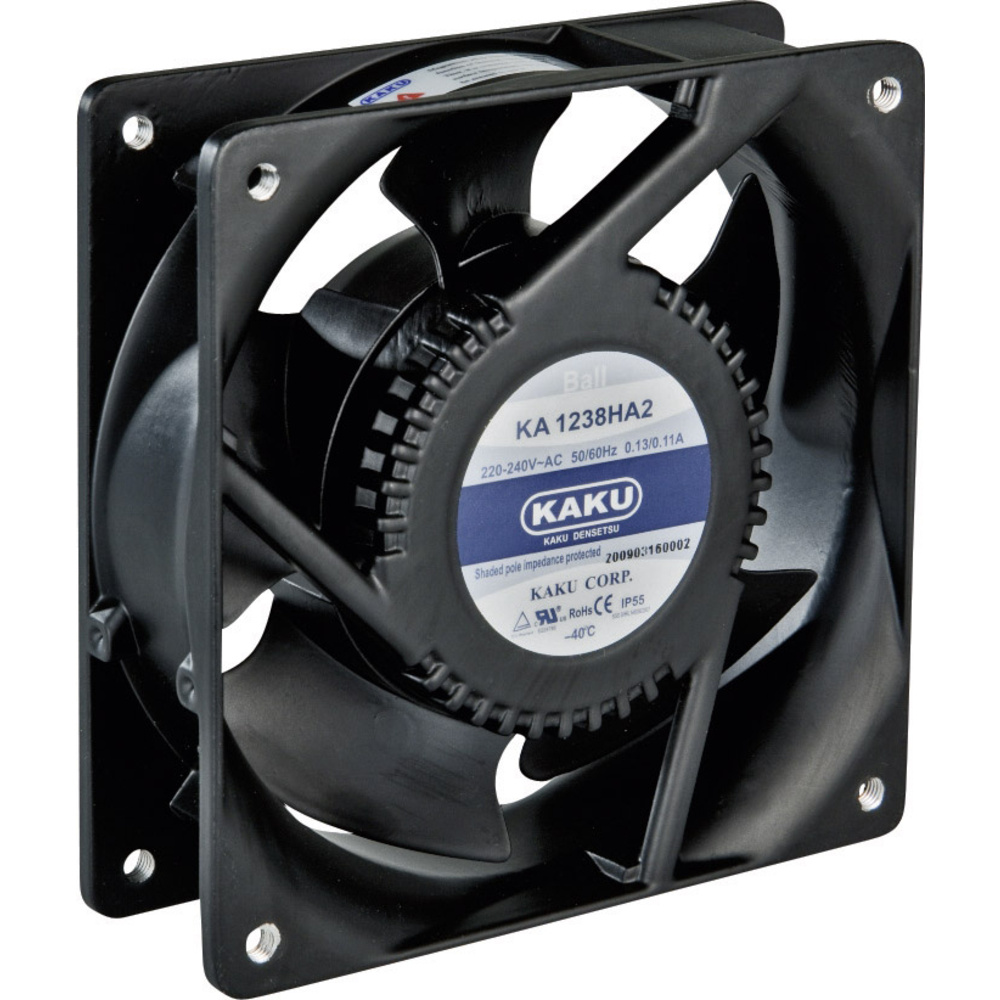 Sepa Schwarz - Ka1238xa2bmt Axiallüfter 230 V/Ac 178 M³/H (L X B X H) 120 X 120 X 38 Mm