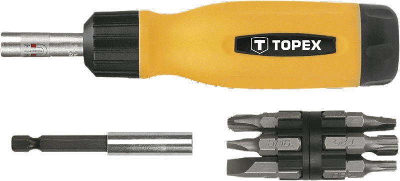 Topex Schraubendreherbits Mit Halter, 14Er-Set