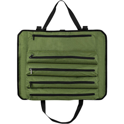 Sac à outils multifonctionnel grande capacité en tissu Oxford, 48 x 45,7 cm, vert