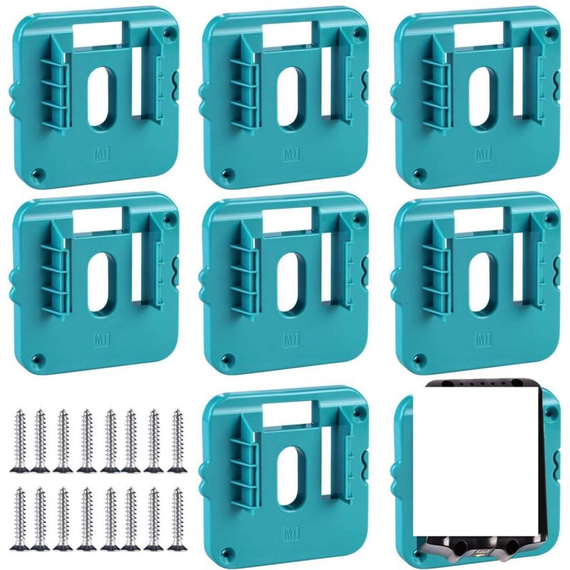 Support mural de batterie Makita 14,4-18 V en ABS, avec 16 vis, lot de 5