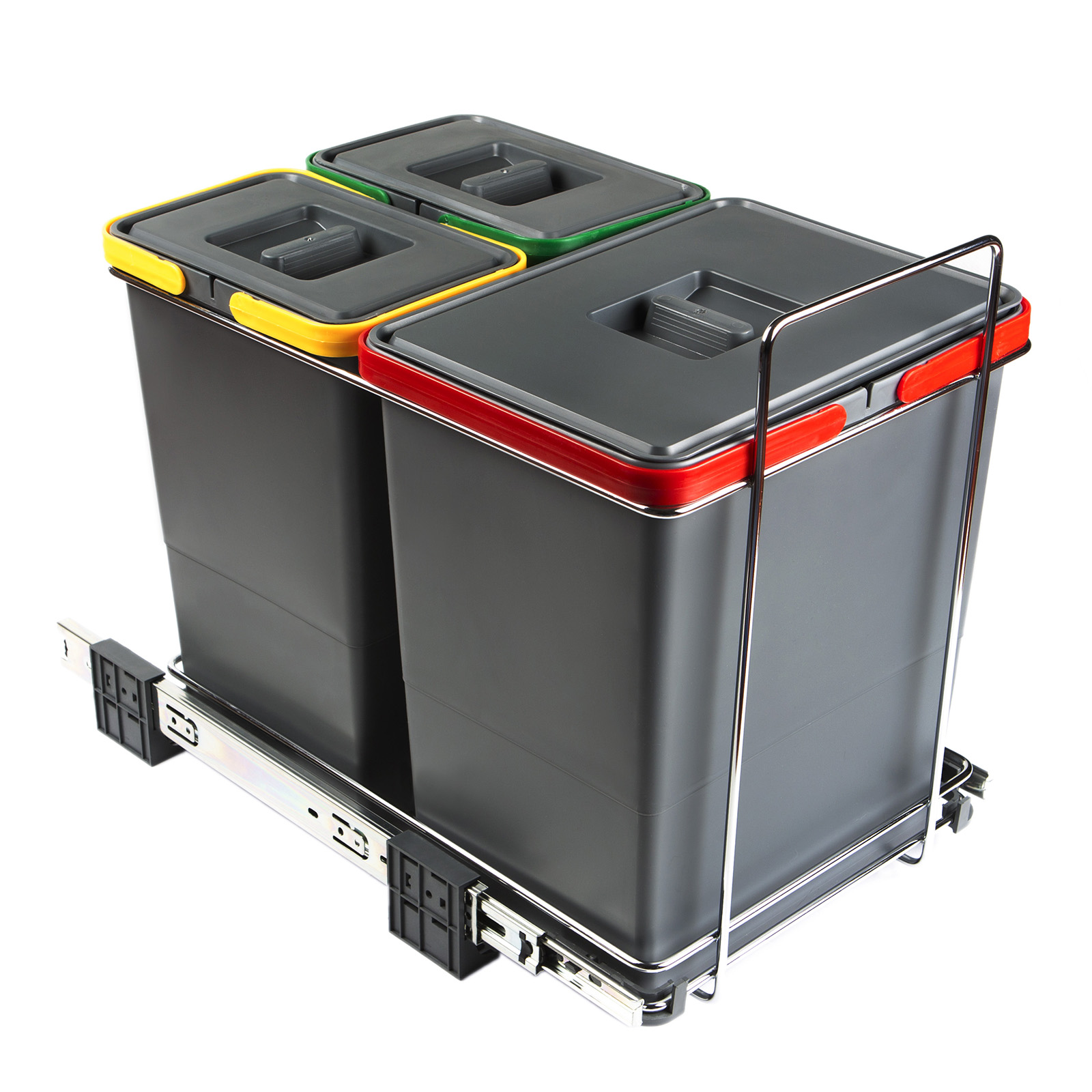 So-Tech - Abfallsammler Ecofil 18+8+8L Mit Deckel Abfallsystem Für Korpusbreite Ab 40 Cm