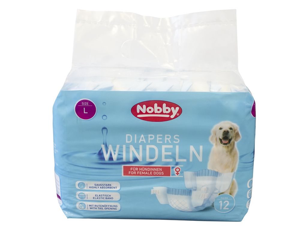 Nobby Pet Blau Windeln Für Weibliche Hunde (X12) - Image 3