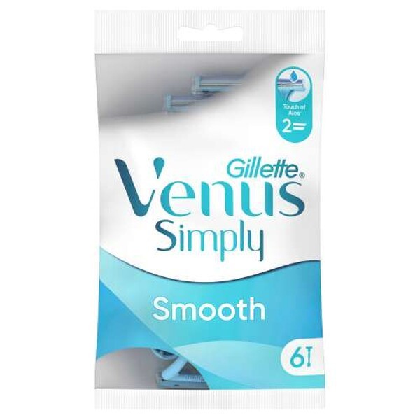 Gillette Simply Venus2 Einwegrasierer 6 Stk St Körperlotion - Image 4
