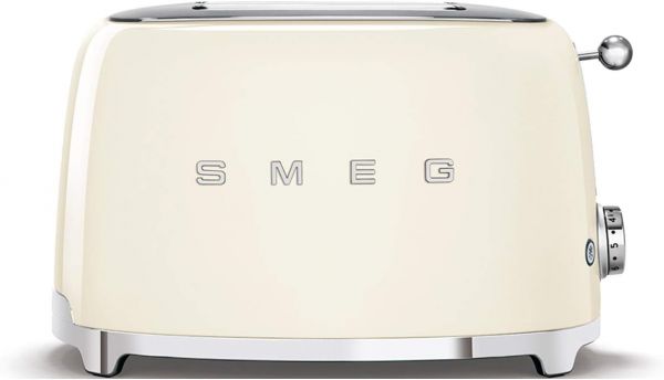 Tostapane SMEG TSF01CREU, Potenza 950 W, Numero di fessure per tostare 2, Livelli tostatura 6 , Sistema sollevamento, Funzione scongelamento, Raccoglitore briciole, Crema