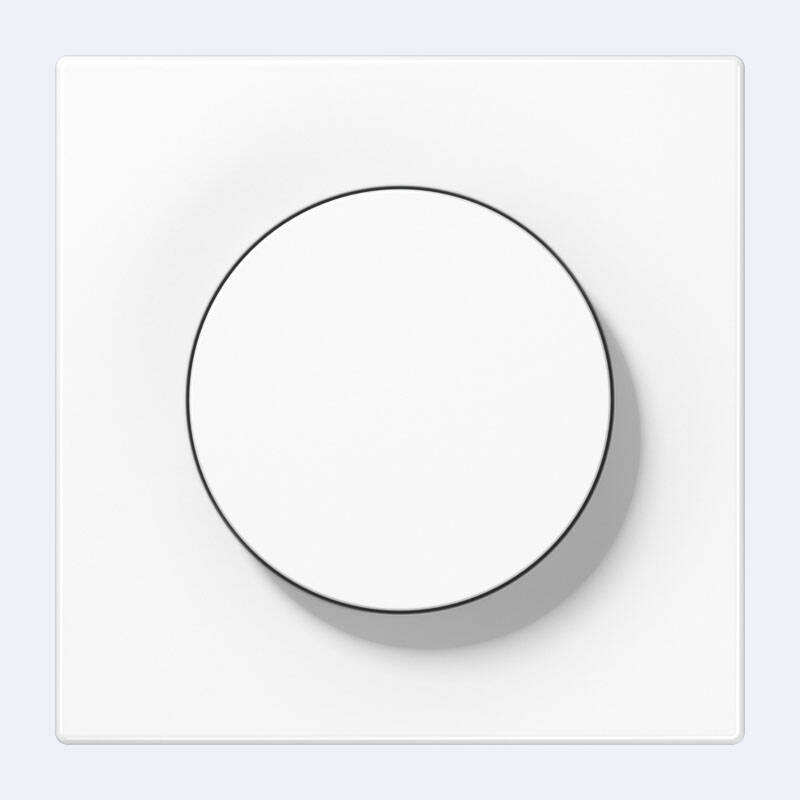 Jung Couvercle avec bouton rotatif simple, Duroplast, Série LS, blanc alpin LS 1740 WW