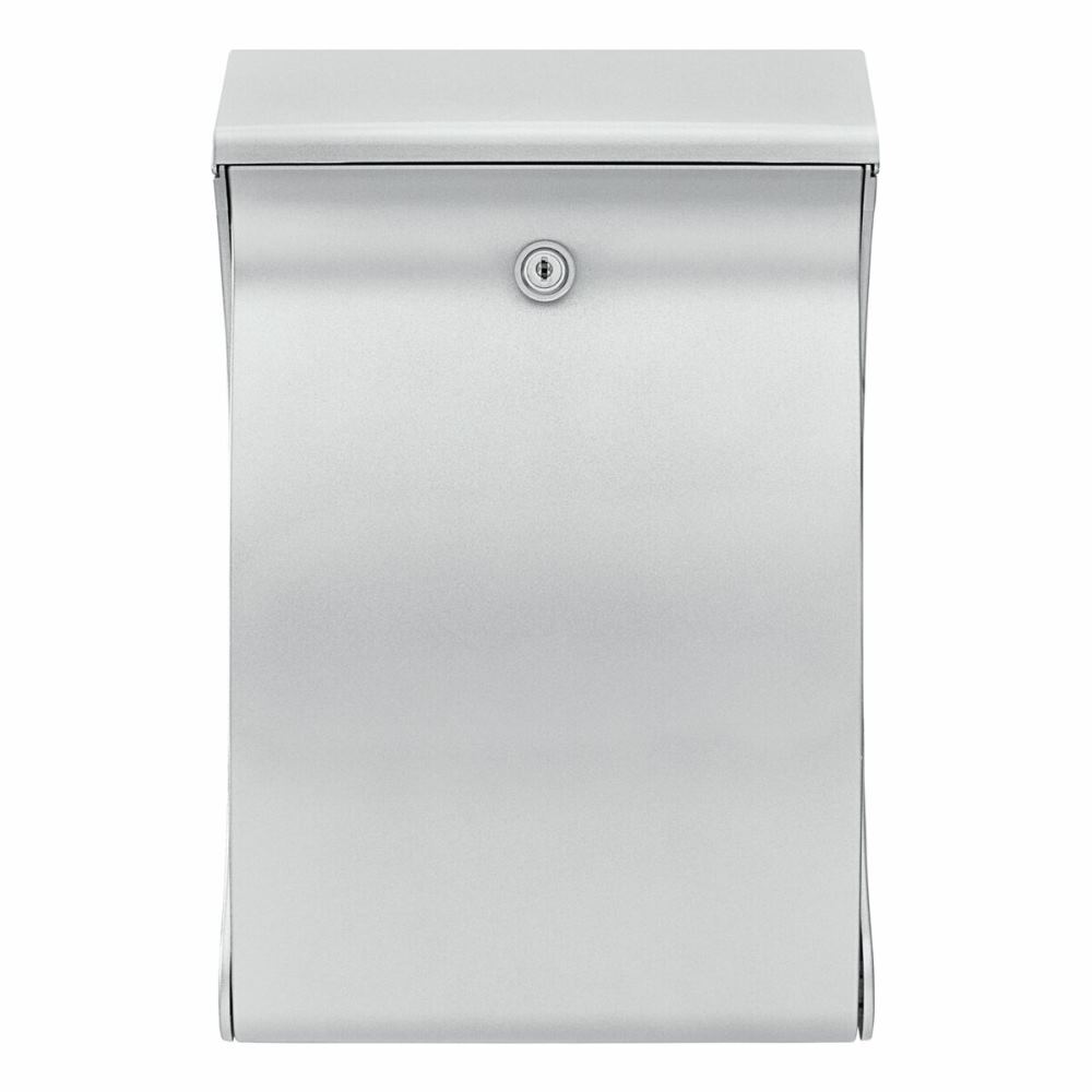 Burg-Wächter Silber Briefkasten Swing 4906 Si H.419mm B.271mm T.129mm Ku.din C4 - Image 3
