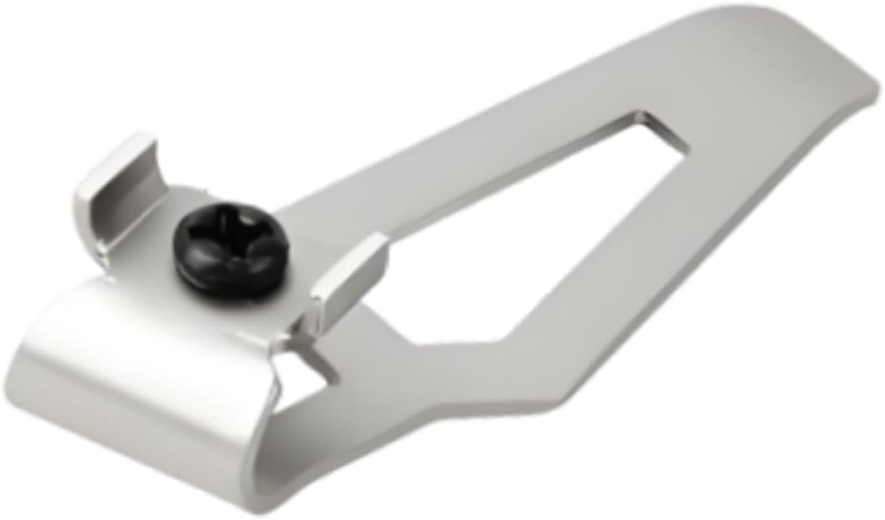 Clip de ceinture porte-outils en métal, 4,4 x 1,2 cm, argenté
