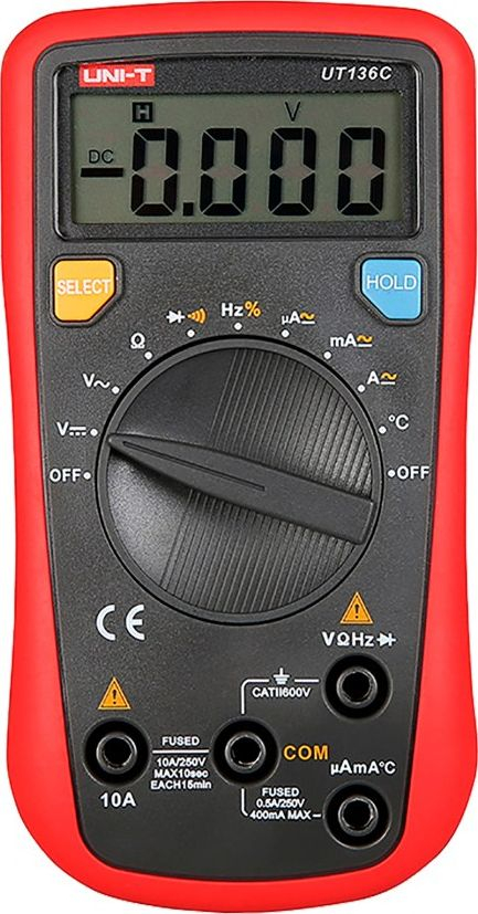 Unit Elektronisches Messgerät Uni-T Ut-136C+ Automatikbereich Beleuchtet