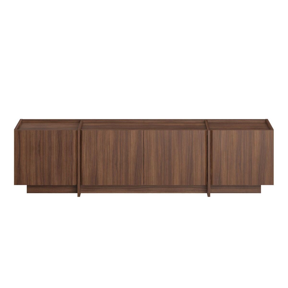 Calicosy – Meuble Tv 4 Portes L180 Cm – Décor Pin Atlantique Ou Gris