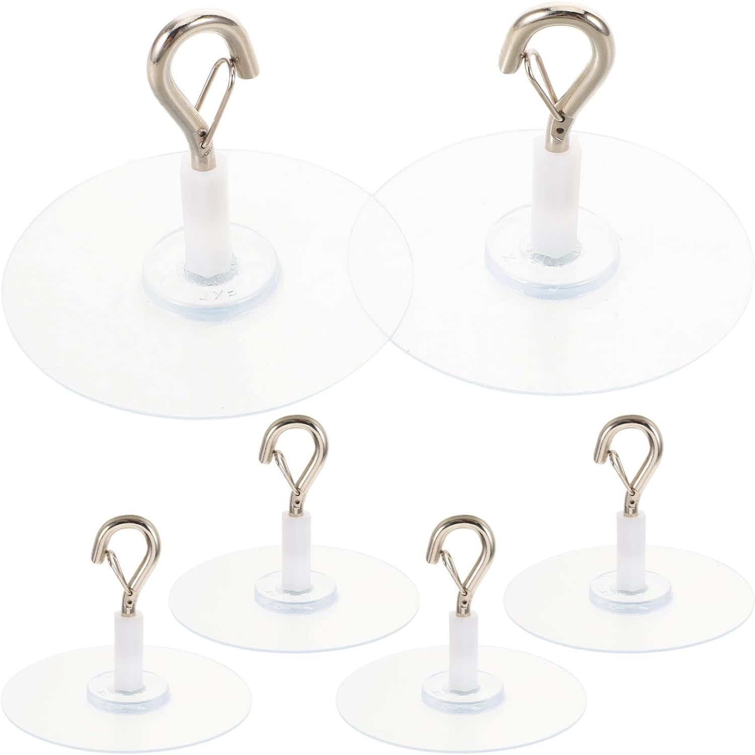 Crochets adhésifs pour moustiquaire de lit à baldaquin, support de plafond sans perçage, transparent, lot de 6