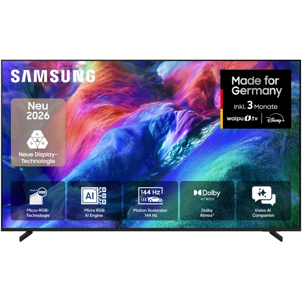 Samsung 55" Neo QLED QN80H 4K Smart TV - Micro-RGB - 144Hz - Titanium Black - Bild 6