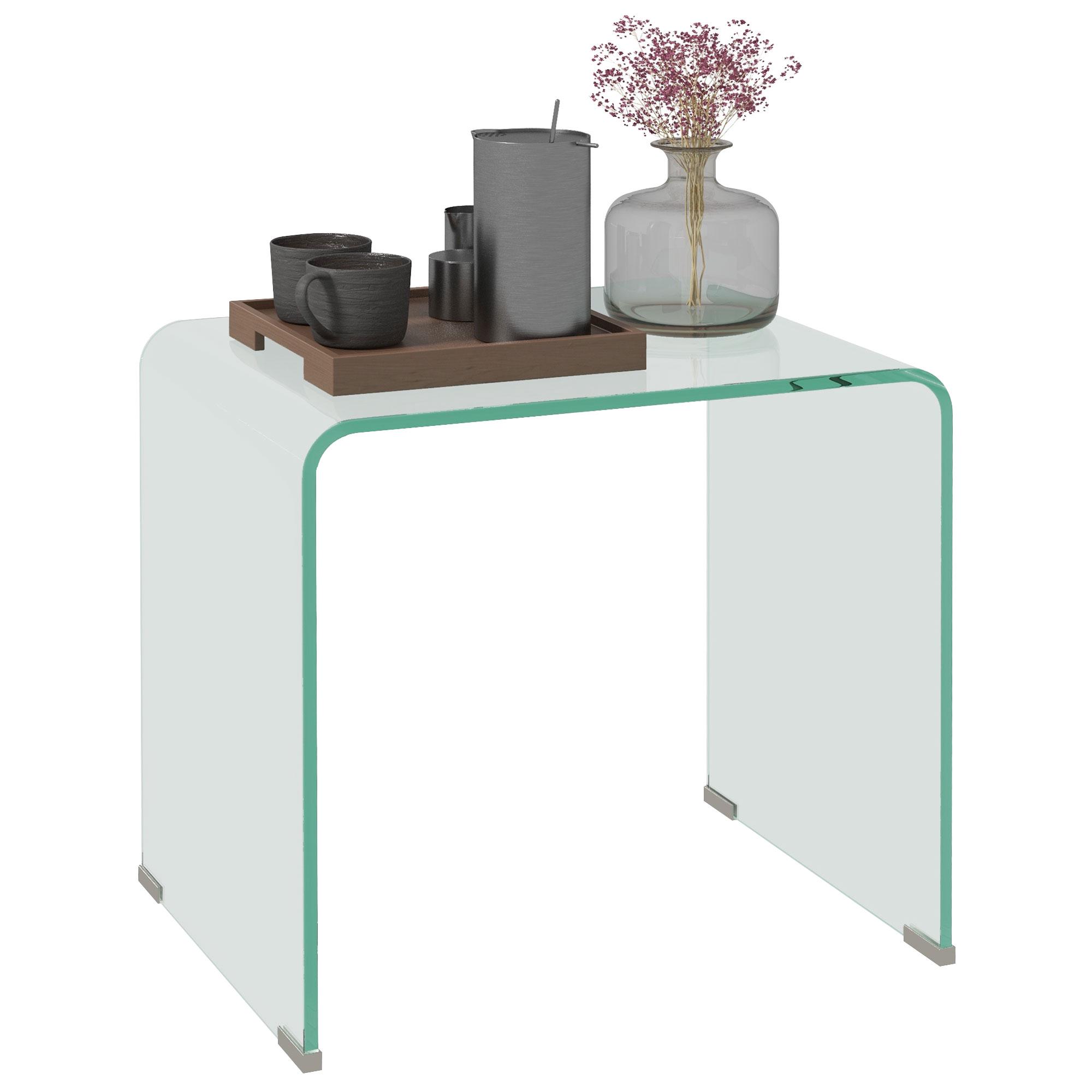 Table Basse Moderne En Verre Trempé Pour Salon