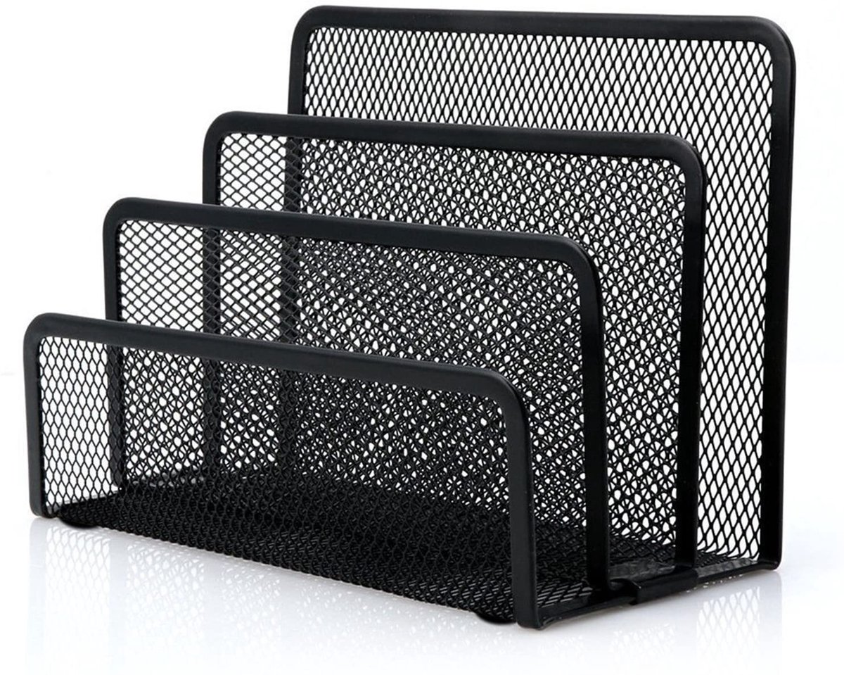 Amazon Basics Organisateur de bureau en maille métallique 6 compartiments