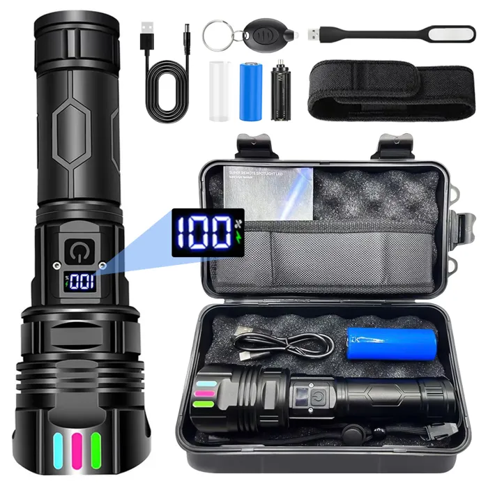 Lampe De Poche Rechargeable 120000 Lm
