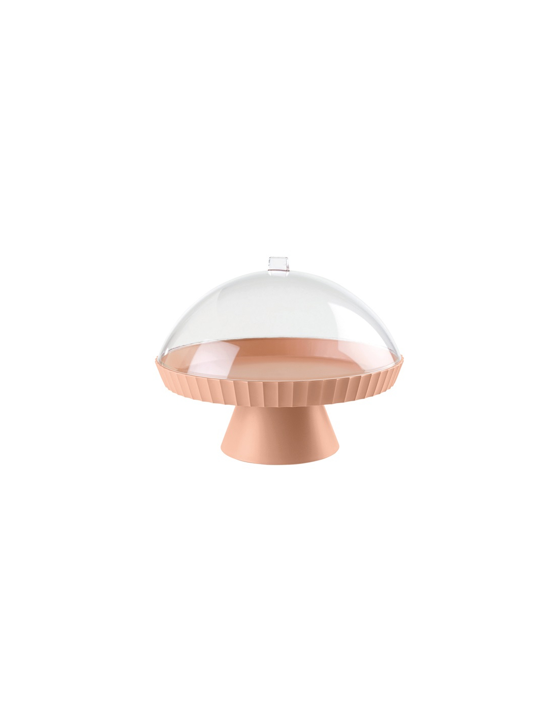 Mm_Unverified_Brand Support À Gâteaux 30 Cm + Cloche + Pelle À Tarte Rose Sable - Paestum Agora - Blim Plus