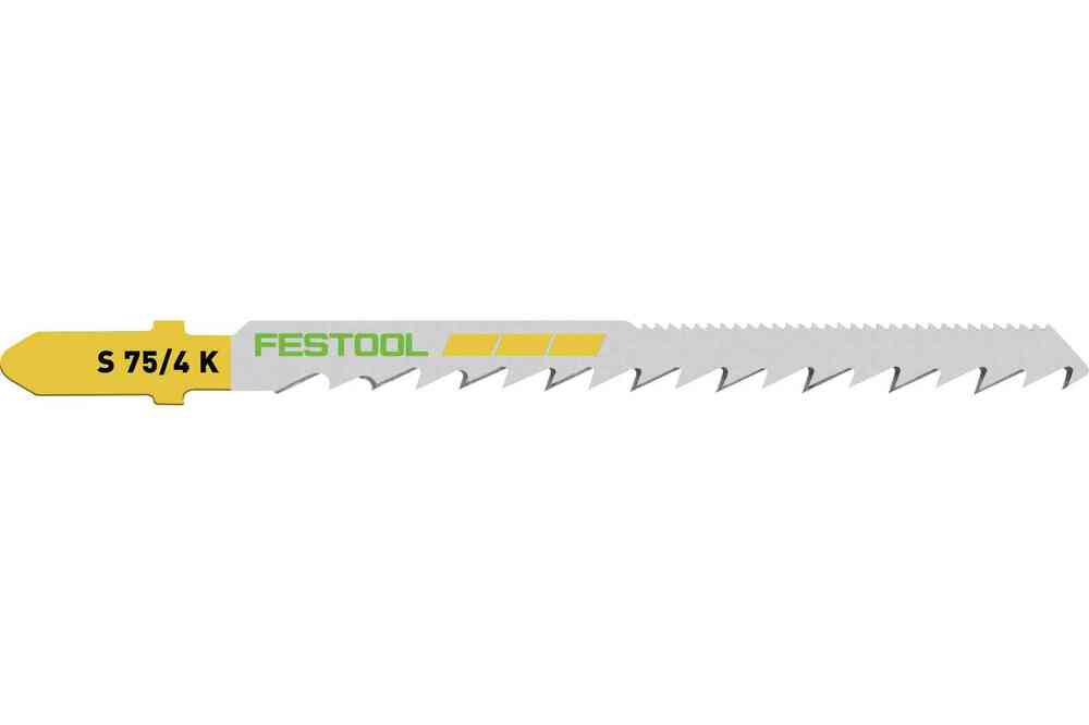 Festool - 204265 Jigsaw Blades - Pack Of 5 - Wood Curves S 75/4 K/5