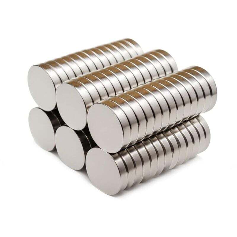 [mai Utilizzato]50 Magneti Al Neodimio Di Alta Qualità Da 10,2 Mm - Ideali Per Frigoriferi, Lavagne Interattive E Superfici Magnetiche