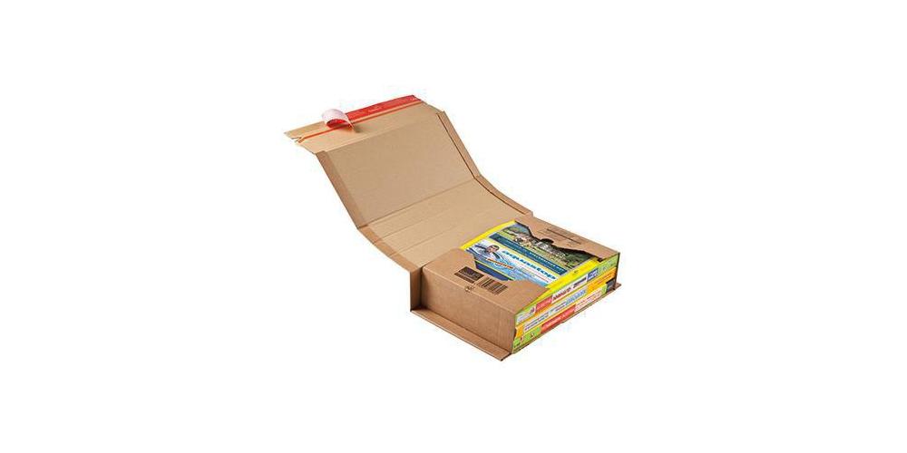 Boxxco Braun Wickelverpackung 302X215x-80 Mm (Dn A4) | Buchverpackung Kreuzverpackung Höhenvariabel - Image 5