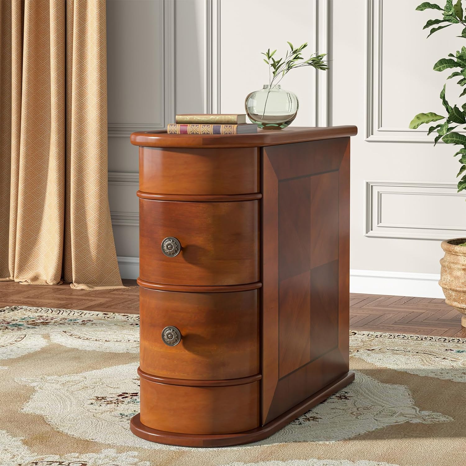 Tribesigns - Table D'Appoint Étroite En Bois