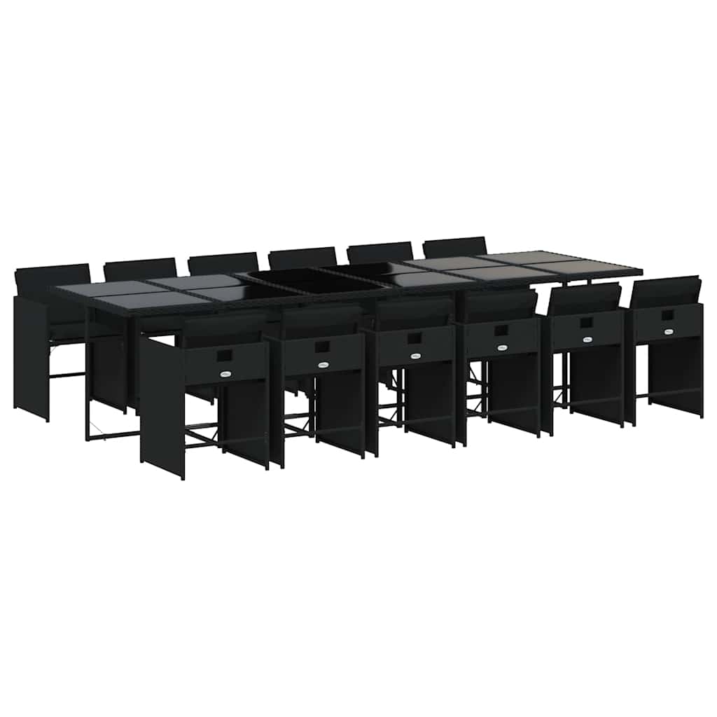 Garden Dining Set Black Vidaxl