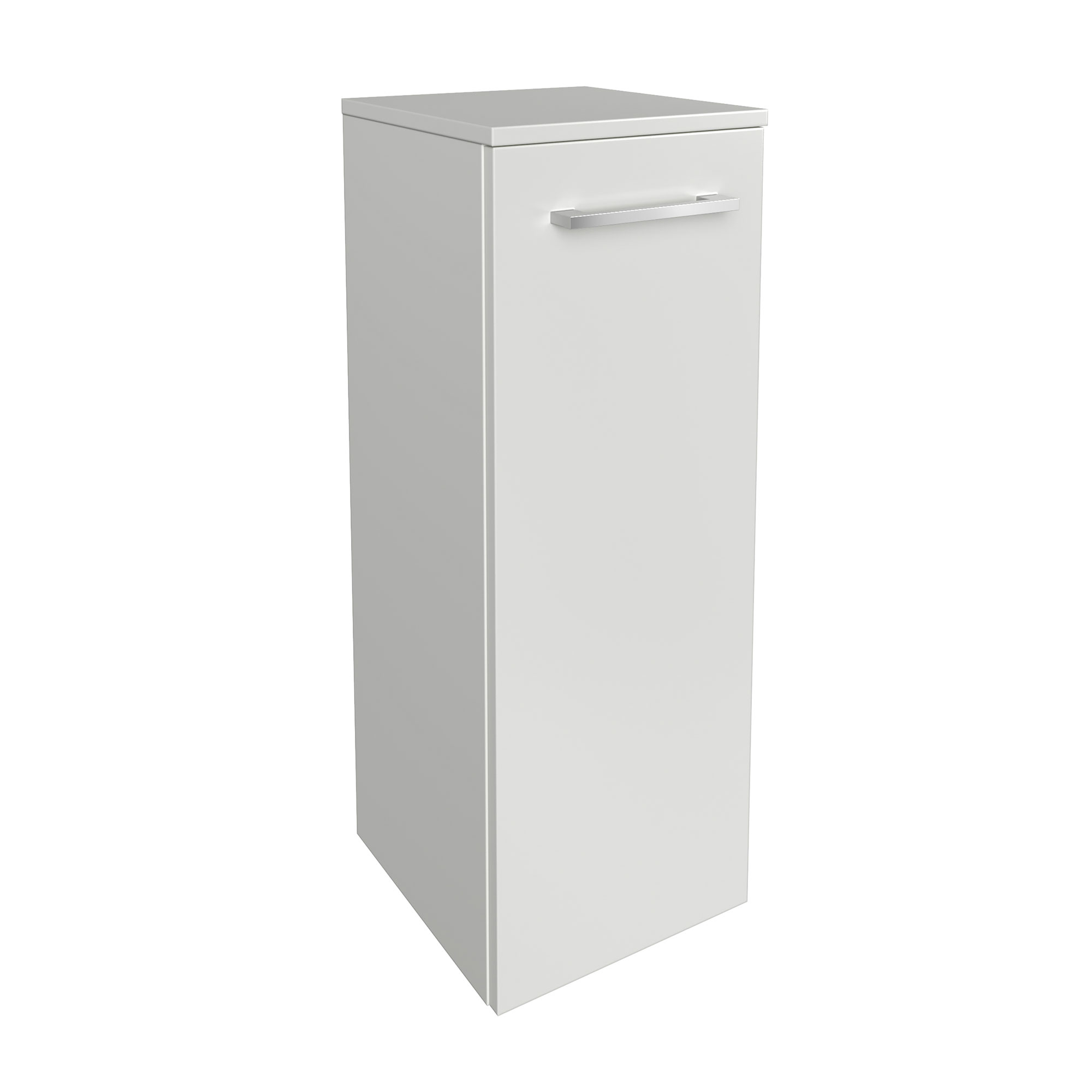 Fackelmann - Midischrank B.style / Badschrank Mit Gedämpften Scharnieren / Maße (b X H X T): Ca. 30,2 X 82,6 X 32 Cm / Hochwertiger Schrank Fürs Bad / Türanschlag Rechts / Korpus & Front: Weiß'-'84443