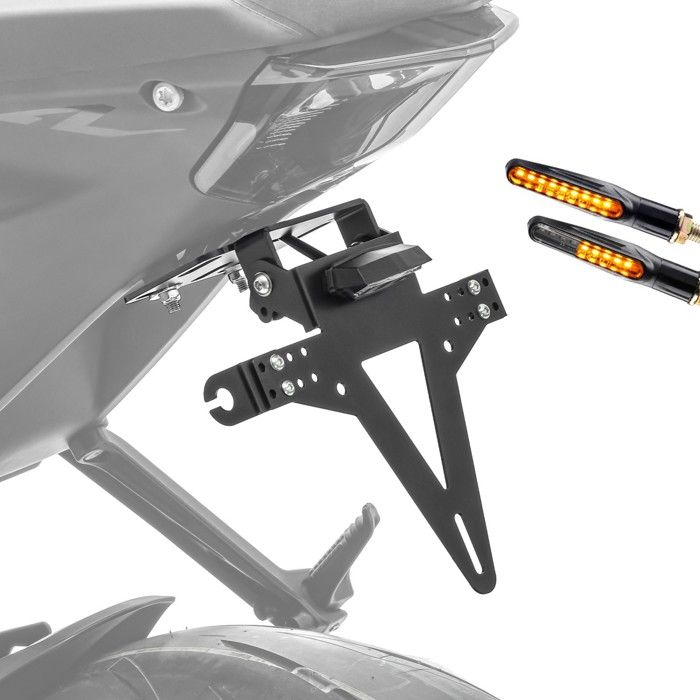 Oem Set Kennzeichenhalter + 2X Blinker Für Kawasaki Ninja 650 / 400 / 300 Kz2 4065591382078