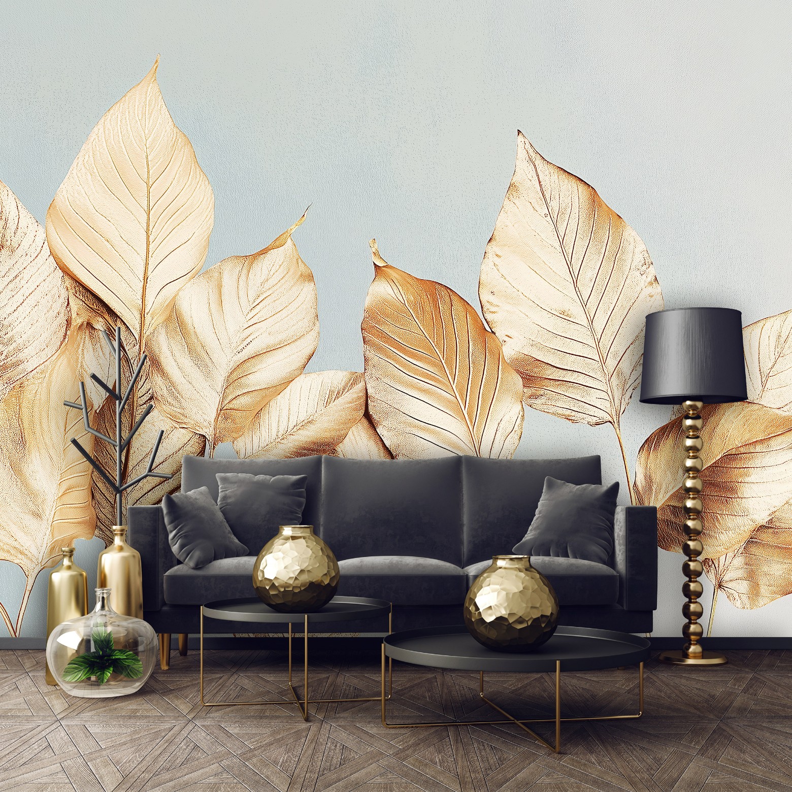 Wallarena Vlies Fototapete Blätter 400x280 Cm, Tapeten, Für Wohn Und Schlafzimmer, Vliestapete Wandtapete Tapete 3d Effekt- Inkl. Kleister - Botanisch Natur