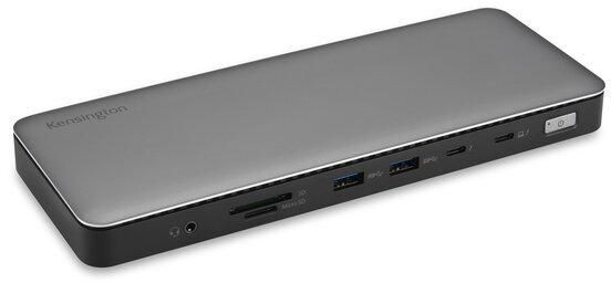 Kensington SD5760T Thunderbolt 4 Dockingstation, Dual Monitor 8K/4K, Micro SD Kartenleser, 96W Ausgangsleistung, 2 x HDMI, Ethernet, USB-C 3.2 & 4 x USB-A Ports (K34110EU),Grey - Bild 7