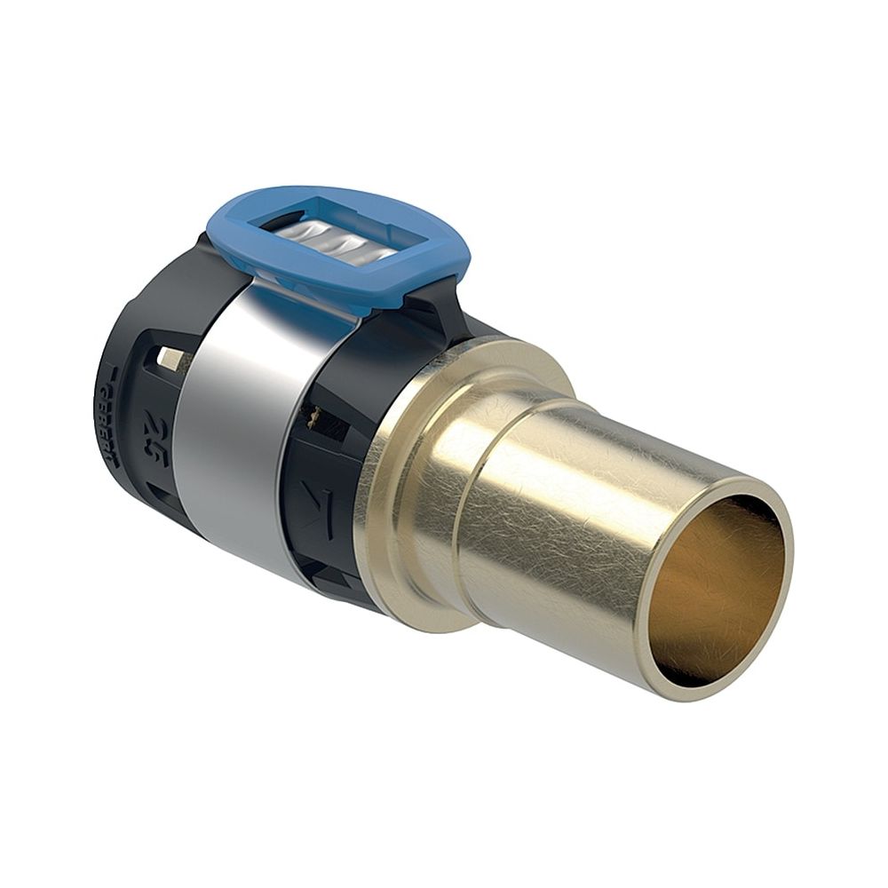 Geberit Versilbert - Flowfit Übergang Auf Mapress, Mit Einschubende Werkstoff Bleifreier Rotguss (Cusn4zn2ps), D 16Mm, D1 15Mm