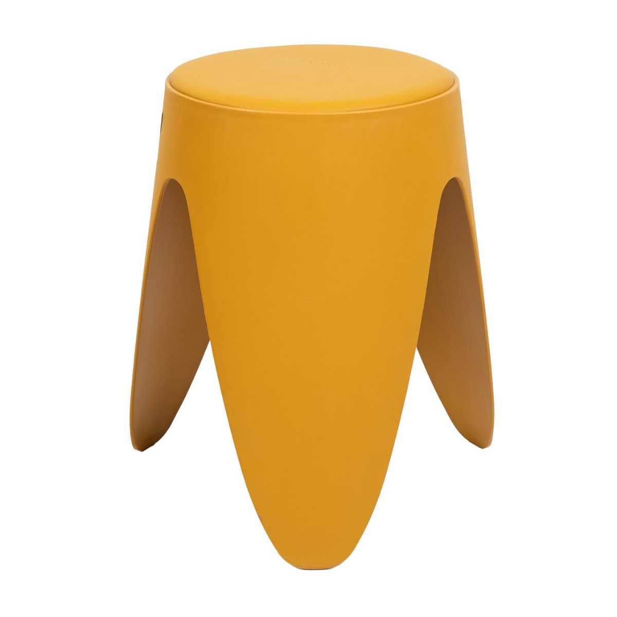 Altobuy - Tabouret Jaune Tulipe En Polypropylène 46 Cm