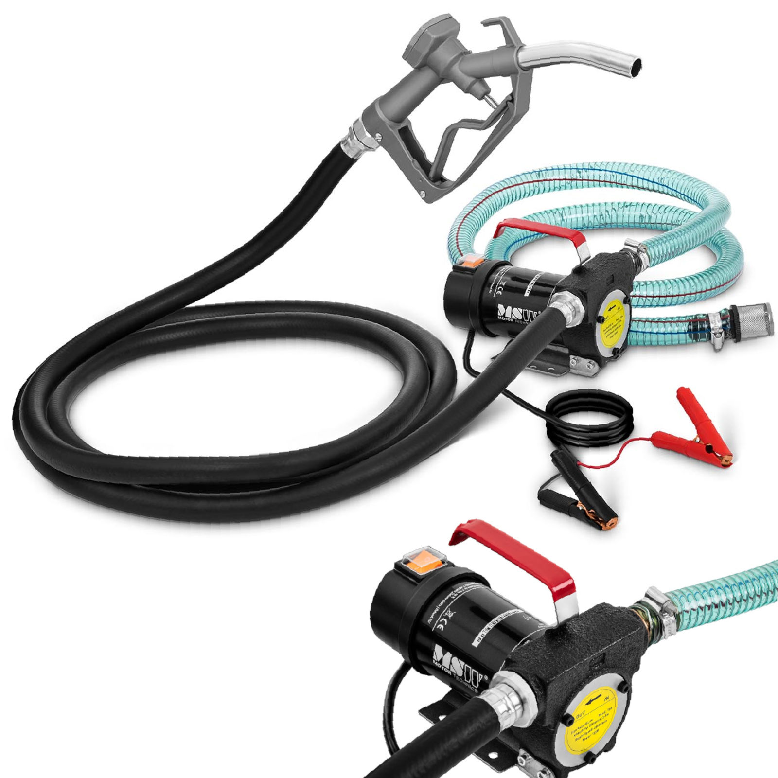 Msw - Dieselpumpe Selbstsaugend Heizölpumpe Ölpumpe Ölabsaugpumpe 12 V 40 L/min