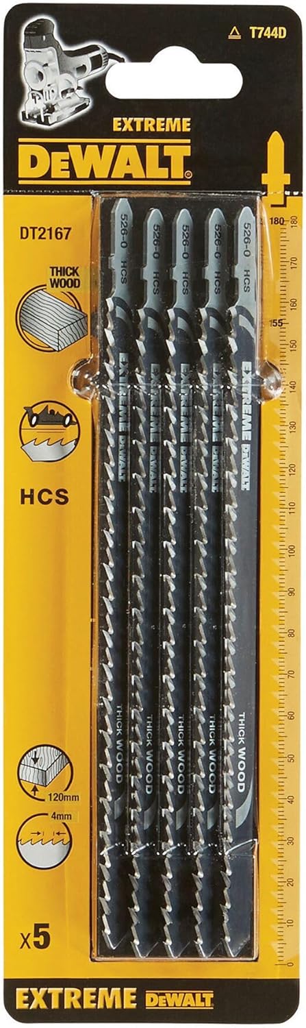 Dewalt Stichsägeblatt Hcs Holz Bis 120 Mm, 5 Stk.
