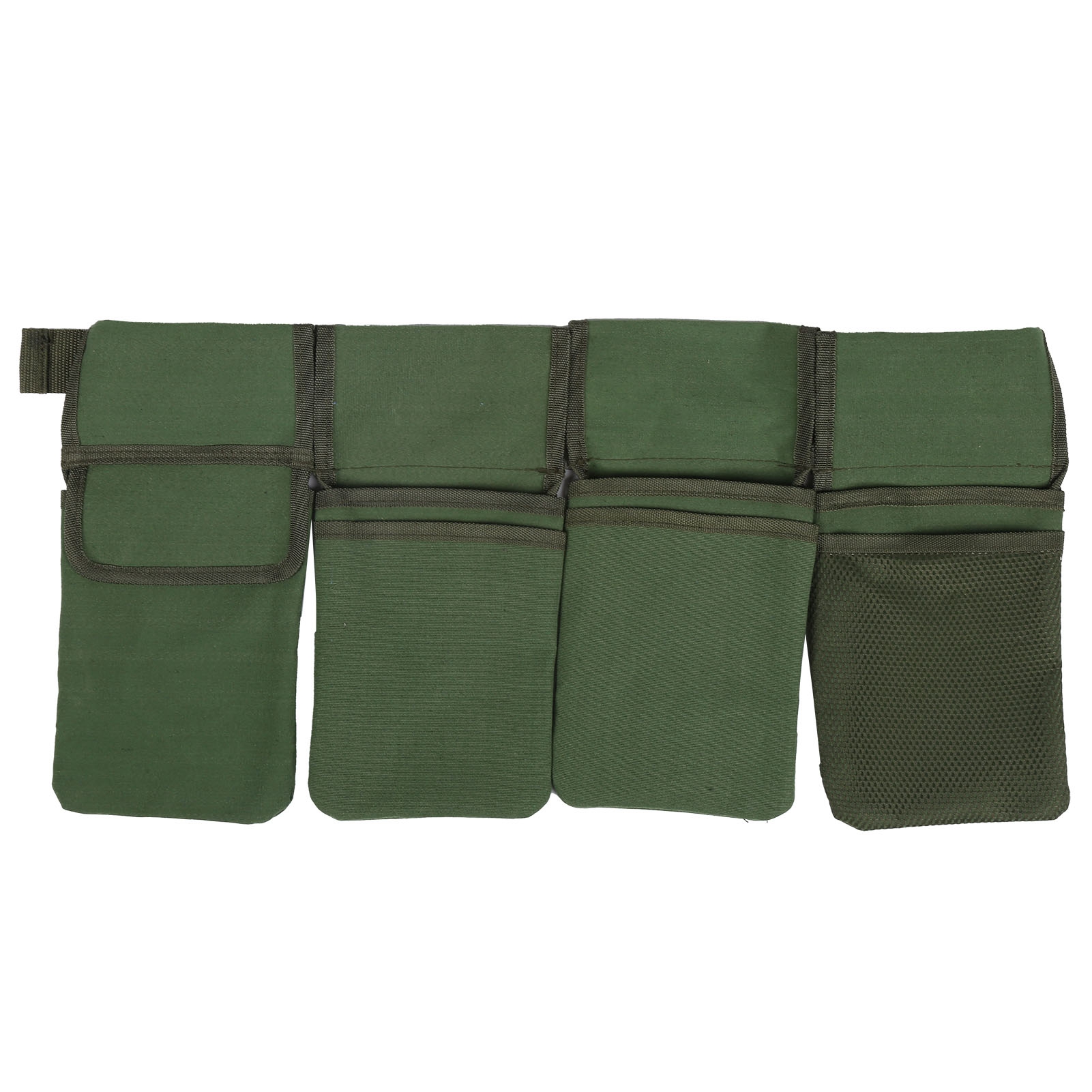 Sacoche de ceinture à outils en tissu Oxford, 4 poches amovibles, boucle de sécurité, 38 x 19,6 cm