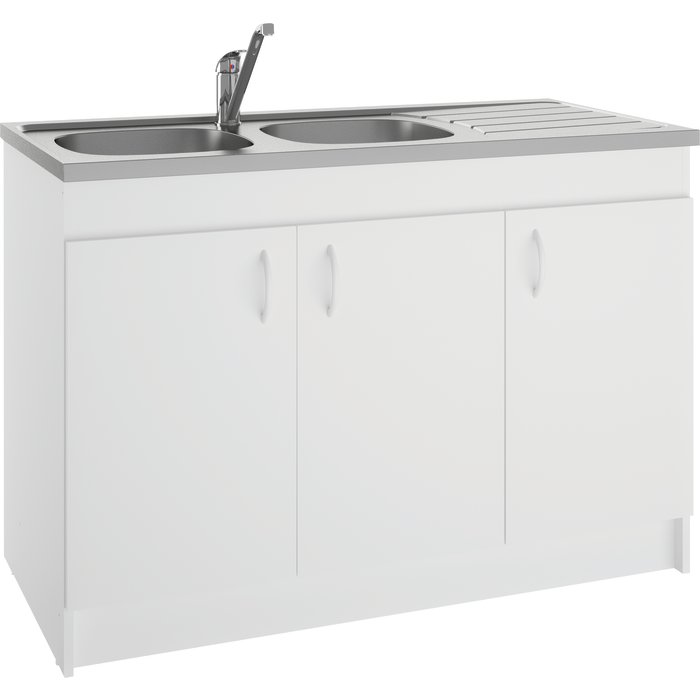 Meuble Sous Évier Sim'nf 1200x600 3 Portes - Néova - S12n03120