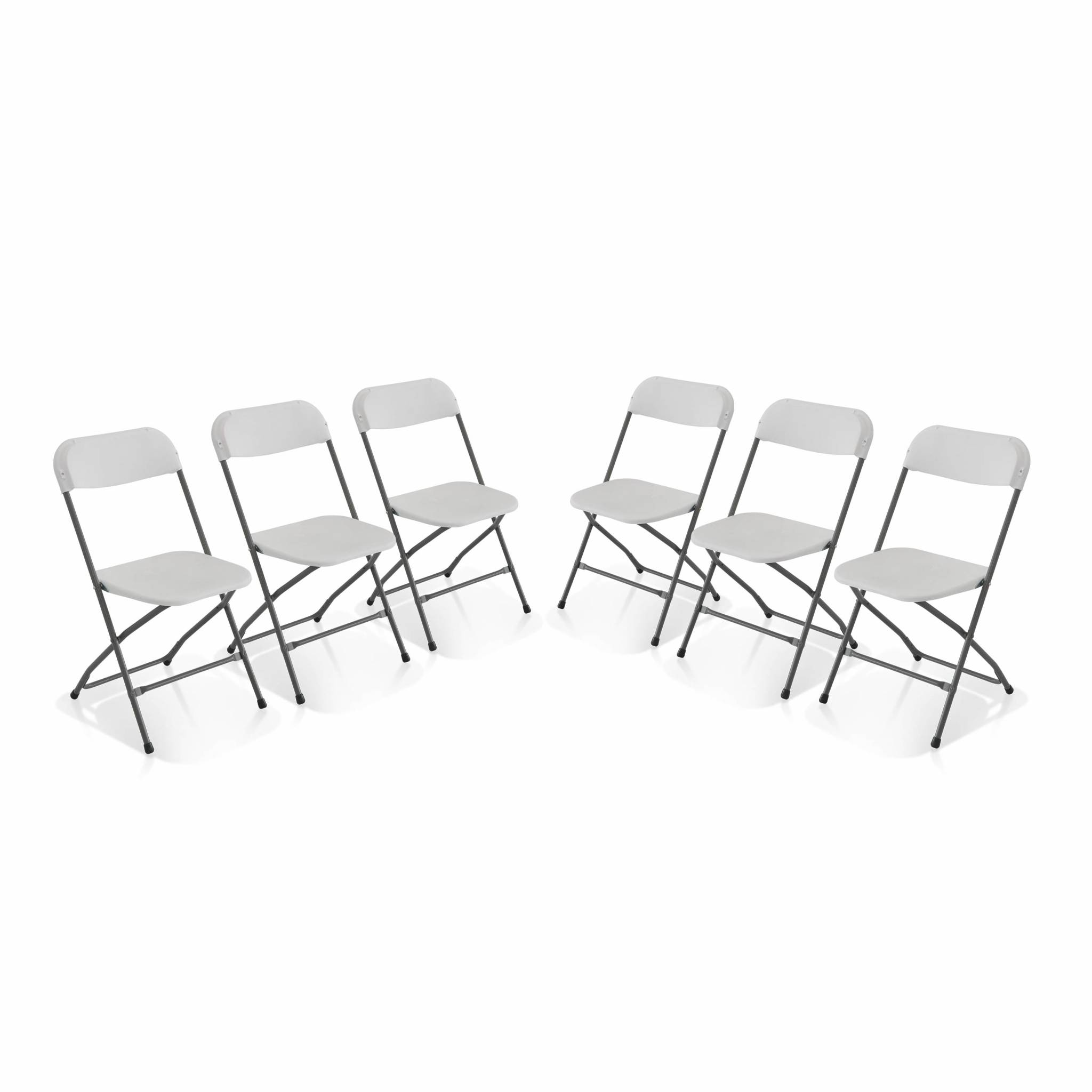 Sweeek - Chaises De Réception Pliantes – Fiesta – 6 Chaises D'Appoint En Plastique Et Métal