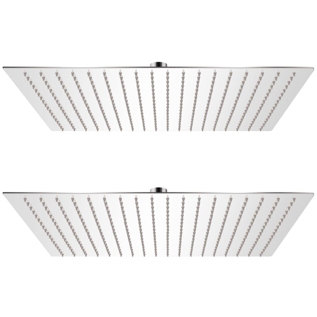 Vidaxl Regenduschköpfe 2 Stk. Edelstahl 50 X 50 Cm 8718475797227