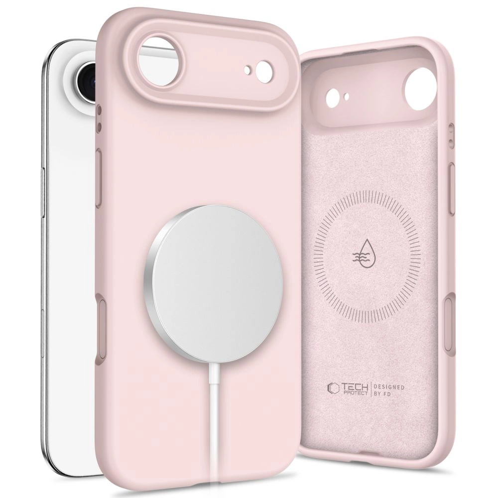 Tech-Protect Silicone MagSafe Case for iPhone 17 Air - Pink - Bild 2