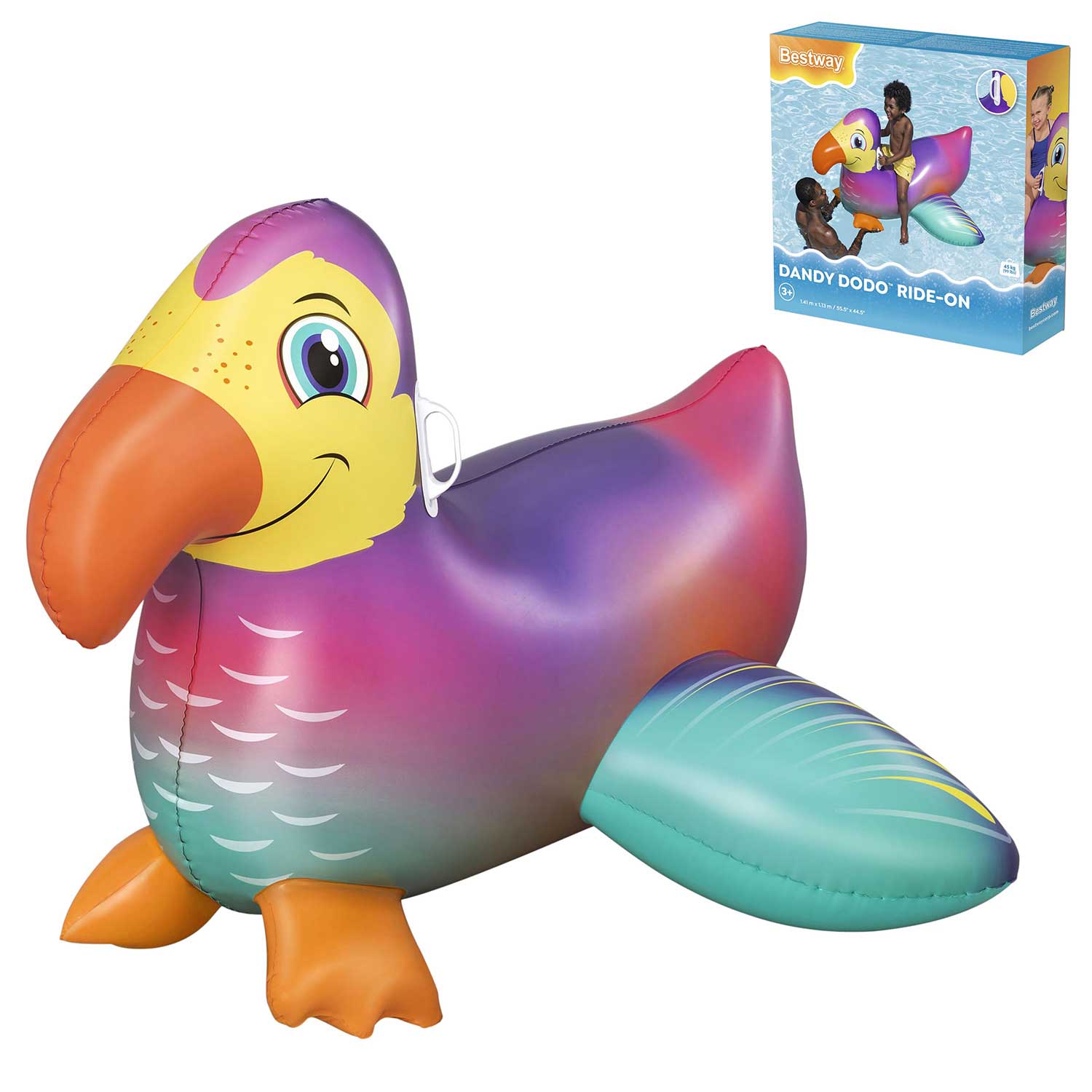 Joom Jo Market - Japan Select - Unisex Kinder Bestway Dandy Dodo Float 127×112Cm Sea Pool Water Play Dodo Bird Float 41504 - Bild 5