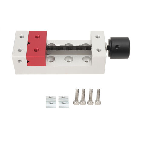 Mini pince plate en aluminium, ouverture 50 mm, usinée CNC, lot de 1 avec accessoires