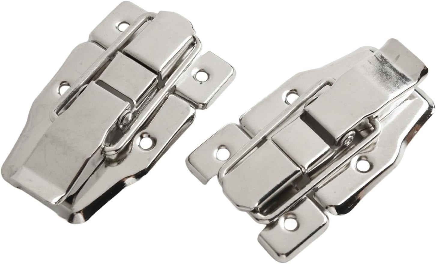 Mousqueton en fer 78 x 48 mm pour boîte à outils, valise et étui de transport, lot de 2