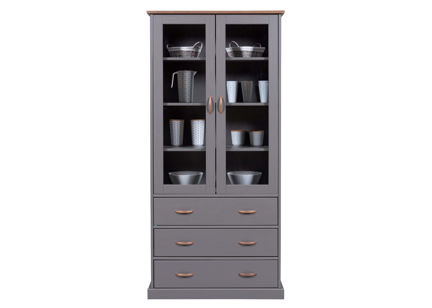 Inter Link  Weiß Buffet Geschirrschrank Im Landhausstil Bxtxh: 90 X 384 X 190 Cm von Baur - Image 3