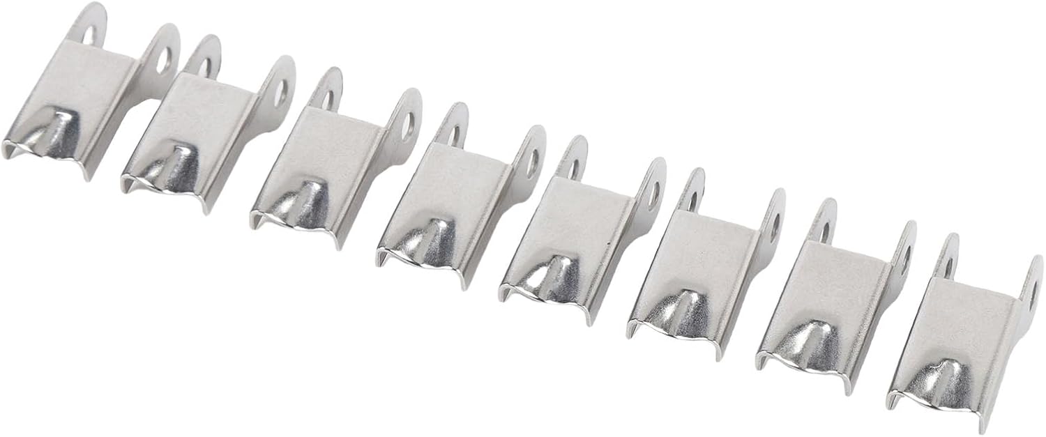 Lot de 8 crochets de rechange en acier inoxydable 316, crochets de sécurité pour remorque et attelage