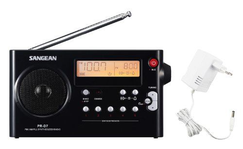 Sangean Schwarz Pr-D7 Kofferradio Ukw, Mw