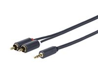 Vivolink Schwarz Promjrca1 Audiokabel 1 M 3,5 Mm 2 X Rca