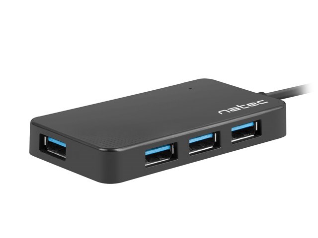 Natec MOTH - hub - 4 ports USB-Hubs - USB 32 - 4 - Schwarz - Bild 5