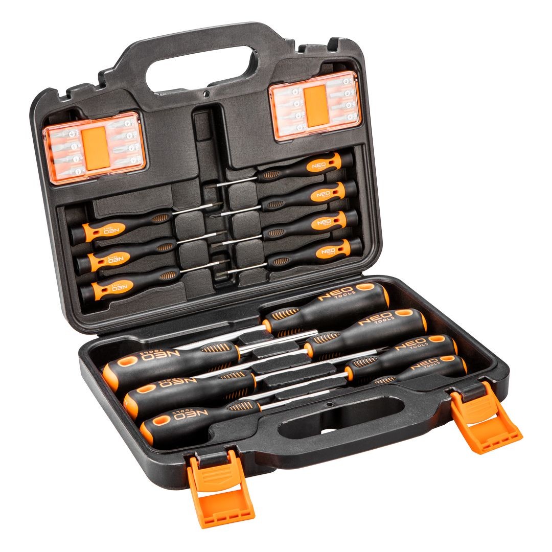 Neo Orange Tools 04-209 Schraubendreher Set 30 Teile Stahl S2