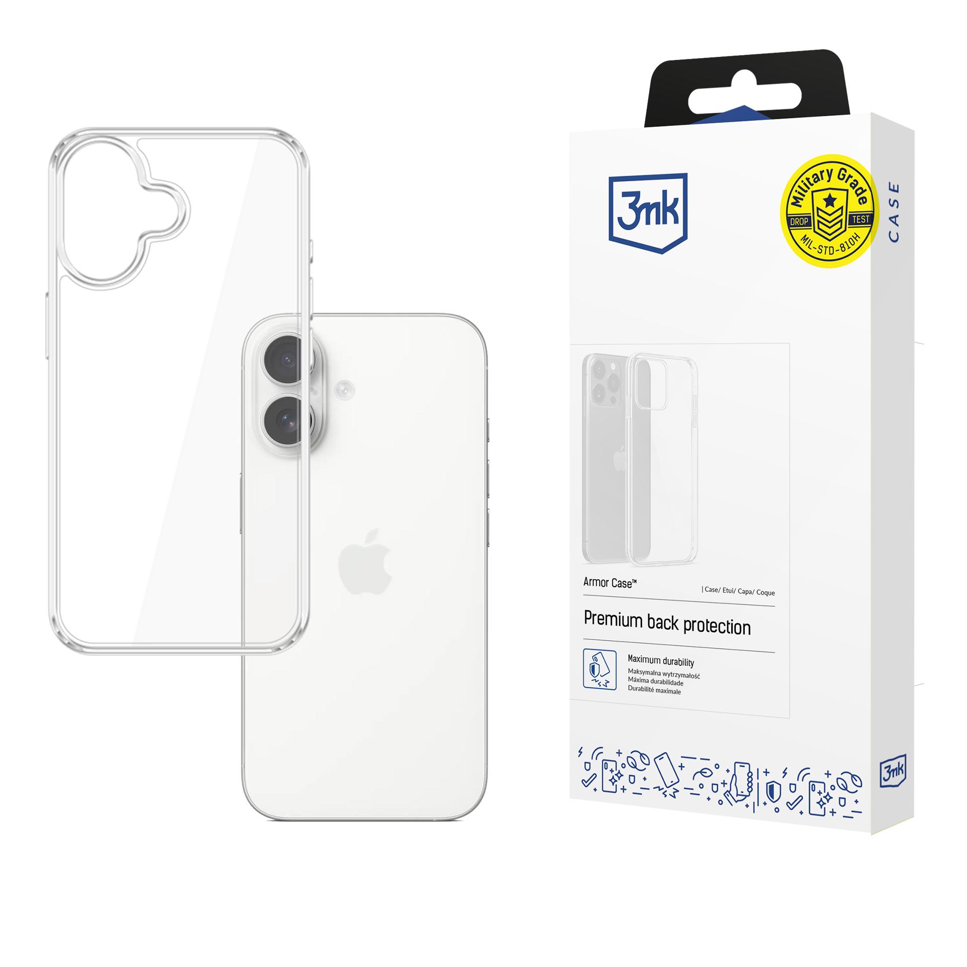 3MK Etui Armor Case do Apple iPhone 17 (Apple iPhone 17), Smartphone Hülle, Transparent - Bild 3